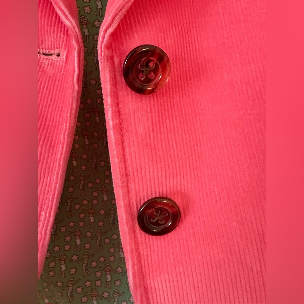 Vineyard Vines Coral Pink Corduroy Blazer - Picture 3 of 6